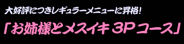 お姉様とメスイキ3Pコースロゴ