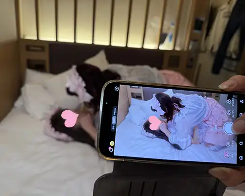 おしがまコースでの撮影風景