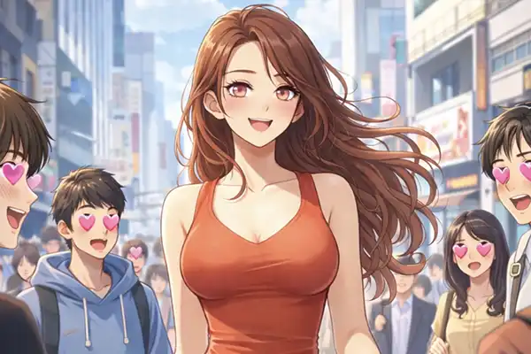 視姦！巨乳お散歩写真