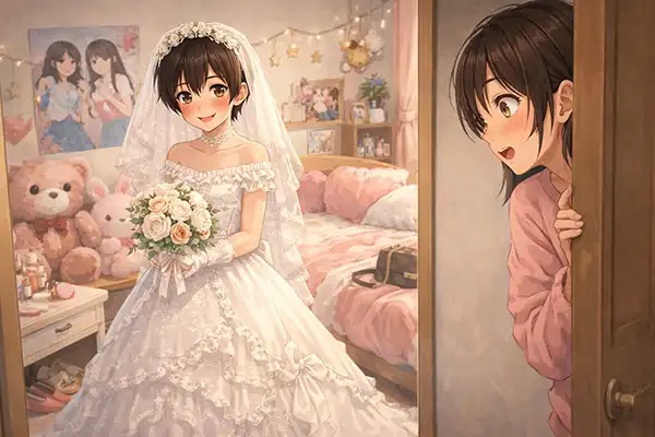 「お姉ちゃんの強制女装コース」の写真