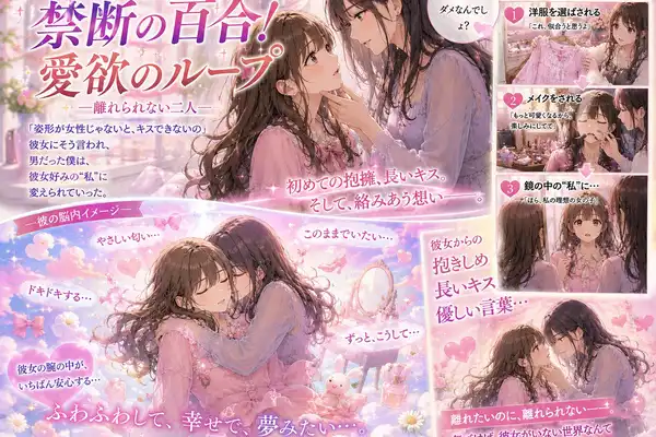 「女装サスペンス劇場　禁断の百合！愛欲のループ編」の写真