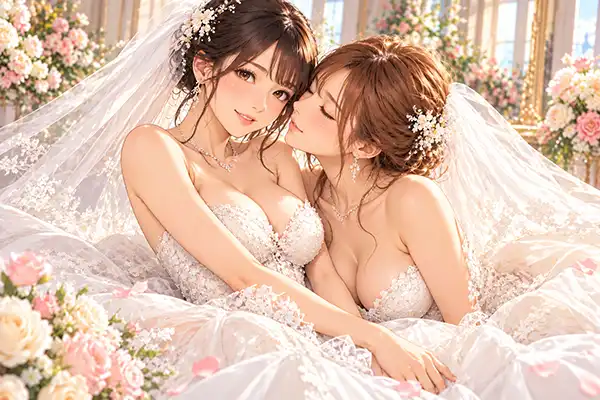 「Ｗドレスで強制女装レズ💖快楽堕ちコース」の写真