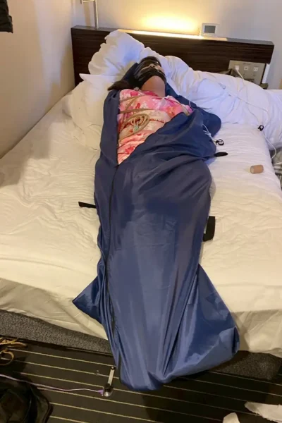 振袖姿なのに…っ！縄で緊縛、袋に閉じ込められて…後編４